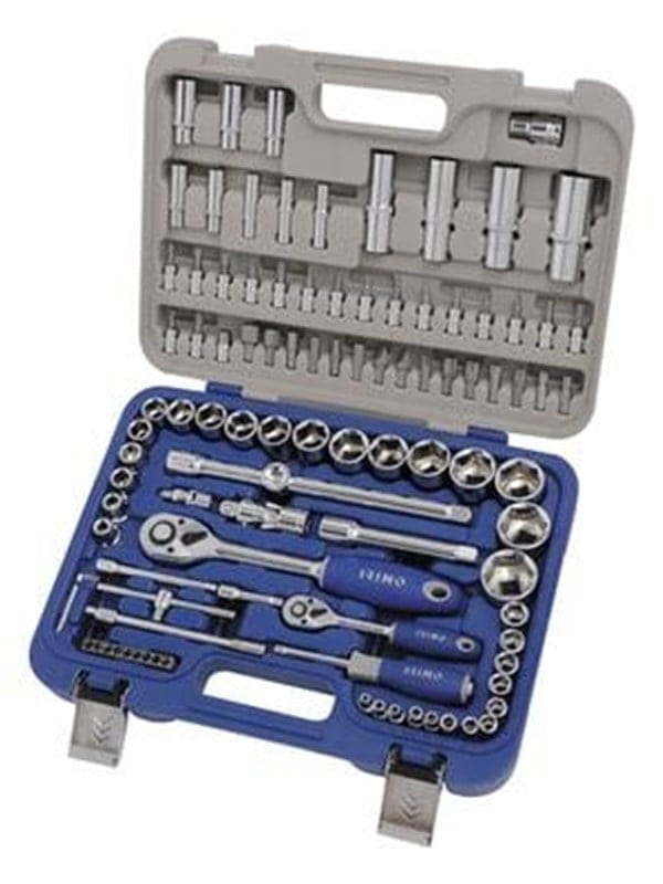 Sechskant-Steckschlüsselsatz 1/2" und 1/4" 101 Teile 129-101-4 Irimo