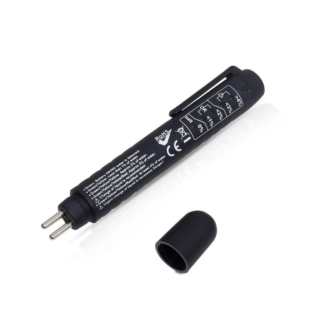 Automatischer Bremsflüssigkeits-feuchtigkeitsanalysator Mit Bremsflüssigkeits-teststift Mit 5 Led-anzeigen Für Dot3 Dot4 Dot5