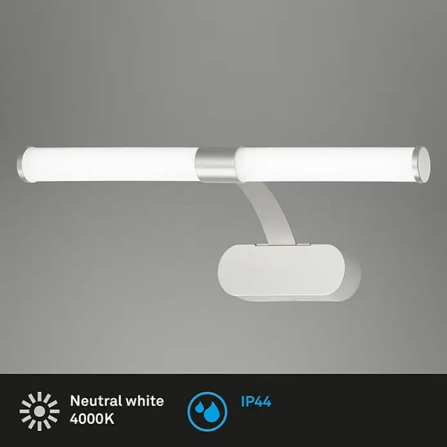 Led Spiegelleuchte 40 cm 6 Watt 4000 Kelvin 720lm chrom Briloner