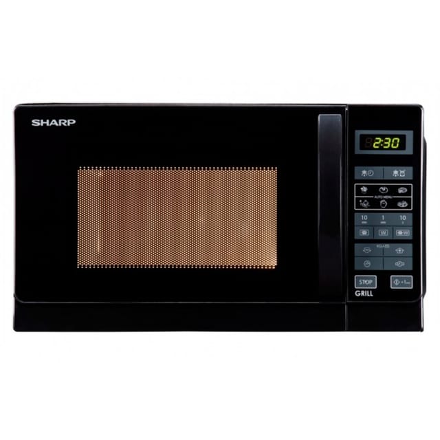 Sharp R 642BKW Mikrowelle Grill Schwarz 20 Liter