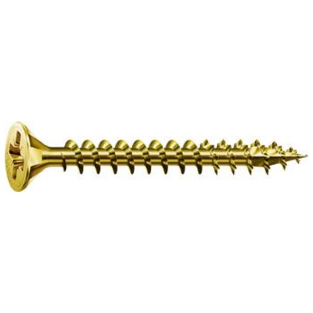 Spax Universalschraube 5 x 25 mm Senkkopf Kreuzschlitz Z Vollgewinde 4CUT YELLOX A2L 200 Stk