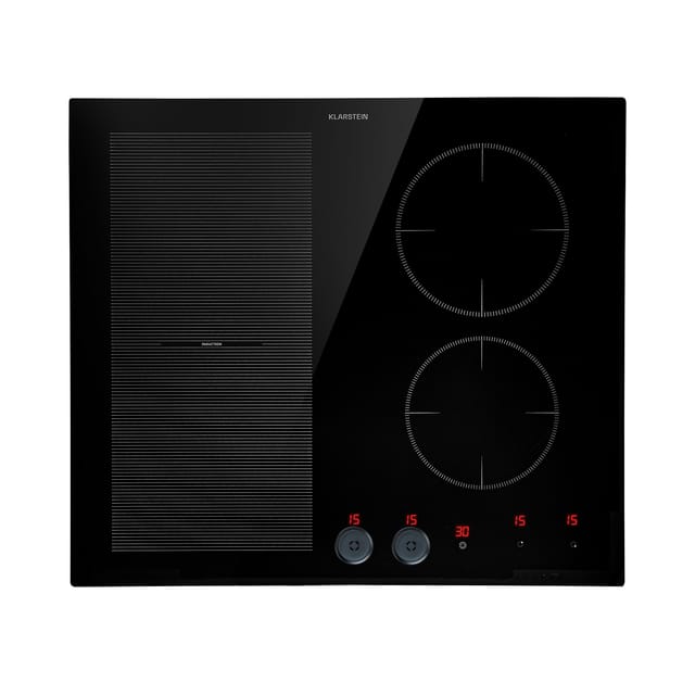 Klarstein - Induktionskochfeld 4 Platten, Einbau-Induktionskochfeld mit 4 Kochfelder, 7000 Watt Induktionskochfeld, Herd mit Touch-Control & Timer,