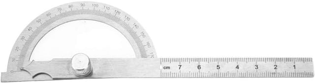 Memkey - Edelstahl-Winkelmesser, Winkelsucher, Winkelmesser, Lineal, digitaler Neigungsmesser, 0–180 Grad, 15 cm