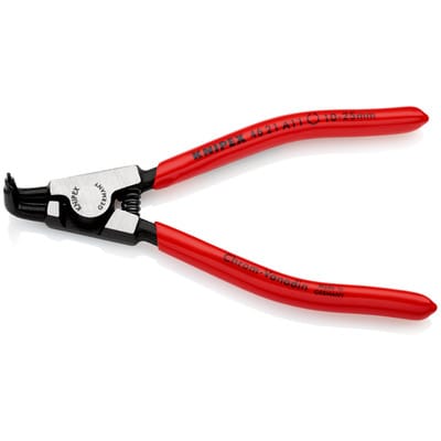 KNIPEX 46 21 A11 SB Sicherungsringzange für Außenringe auf Wellen mit Kunststoff überzogen schwarz atramentiert 125 mm
