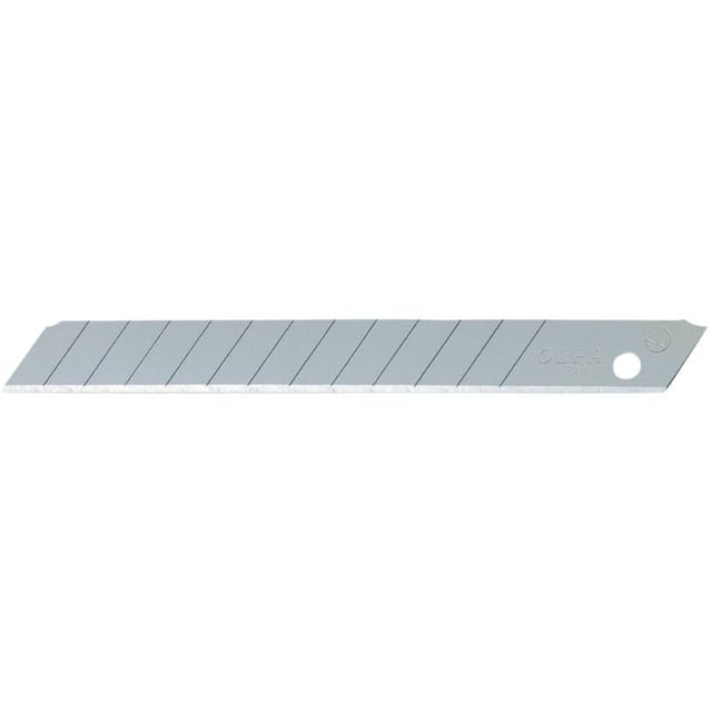 Set mit 10 silberfarbenen Hackklingen 'AB-10' (Standard, 9 mm breit)