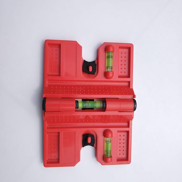 Csparkv - Magnetische Pfosten-Wasserwaage, faltbare Pfosten-Wasserwaage, starre Pfosten-Wasserwaage, Pfosten-Winkel-Wasserwaage, 188 × 134 mm, für
