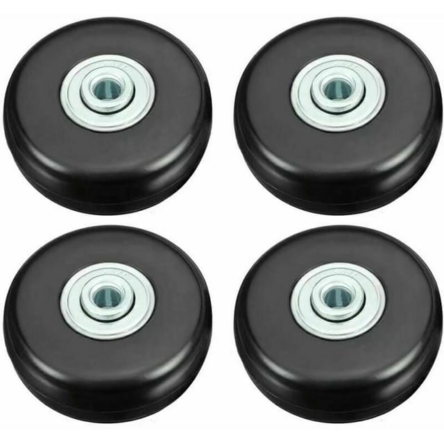 Kofferrolle, Gepäckkoffer-reparaturrolle, Strapazierfähig, 50 Mm, Stummes Gummi, Universelles Schwenkrad, Ersatztransport, 4 Stück Für Koffer/gepäck/rucksack/reisen