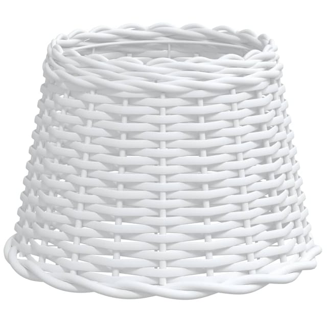 Lampenschirm Weiß Ø30x20 cm Korbweide Vidaxl