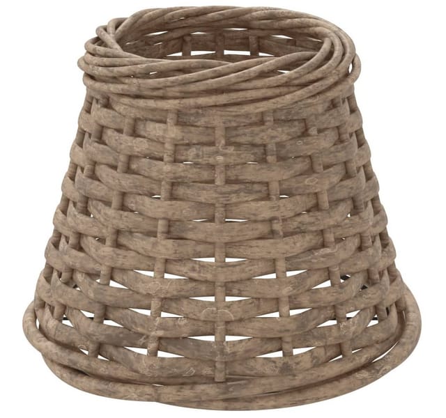 Lampenschirm Braun Ø15x12 cm Korbweide vidaXL