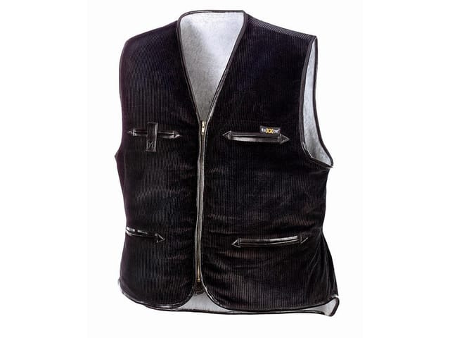 teXXor® Breitcordweste VEGA schwarz 4200L Gr.L 100% Baumwolle