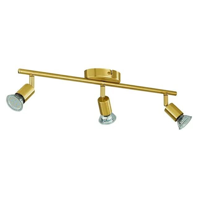 Eglo 3er LED Spot Buzz messing 48,5 x 6,5 cm GU10, messing gebürstet Deckenlampen & Kronleuchter