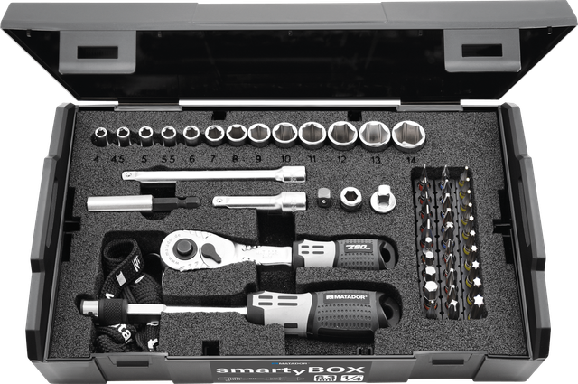 SmartyBOX so Basic, 52-tlg., 6,3 mm (1/4'): 4-14 mm / t