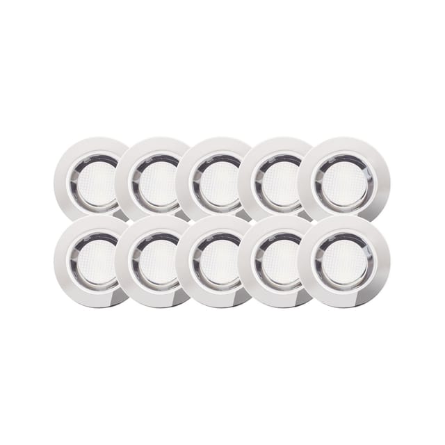 Brilliant - Lampe Cosa 30 led Einbauleuchtenset 10 Stück edelstahl/kaltweiß IP-Schutzart: 44 - spritzwassergeschützt
