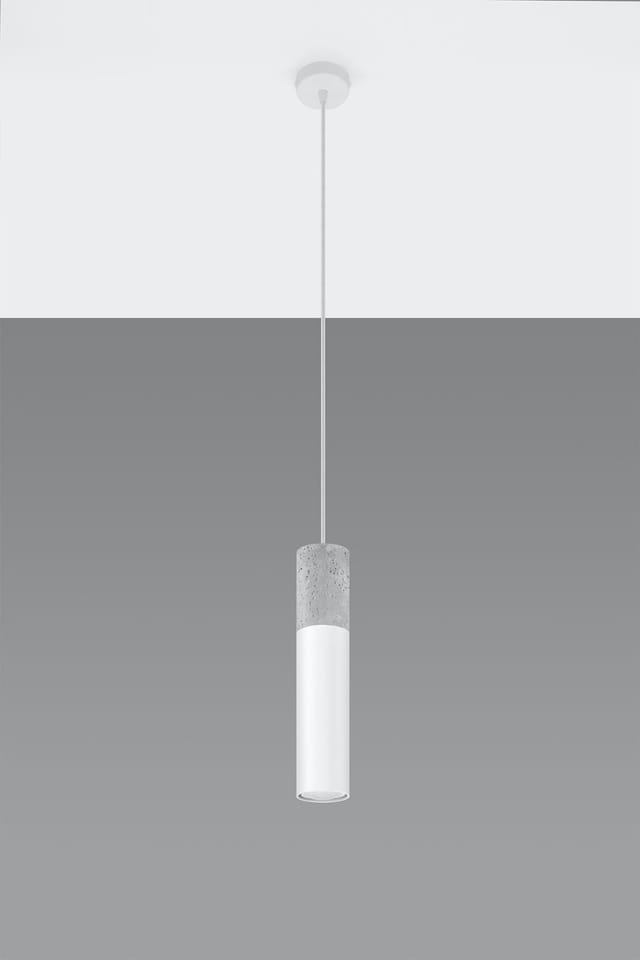 Licht-erlebnisse - Pendelleuchte Weiß Grau GU10 Metall Modern Hängelampe