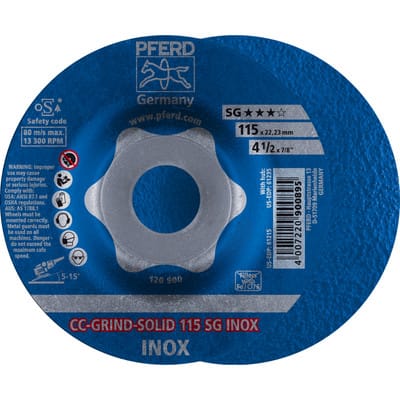 Schleifscheibe CC-Grind Solid sg inox 115mm Pferd