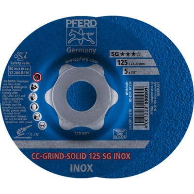 Schleifscheibe CC-Grind Solid inox 125mm Pferd