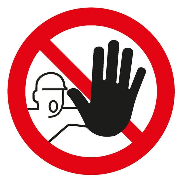 FP - SafetyMarking Verbotsschild Folie D200 mm Zutritt für Unbefugte verboten