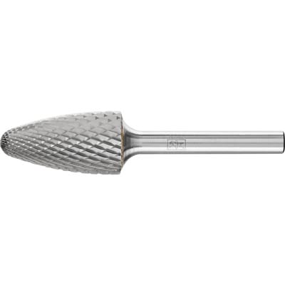 Pferd - Hartmetall Frässtift Rundbogen rbf ø 16x30mm Schaft-Ø 6 mm Z4 universal mittel fein