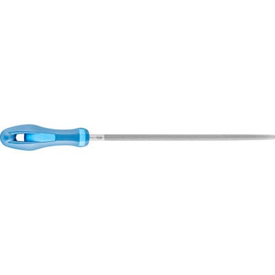 Pferd - Werkstattfeile rund Hieb 3 250 mm mit Ergonomie-Feilenheft