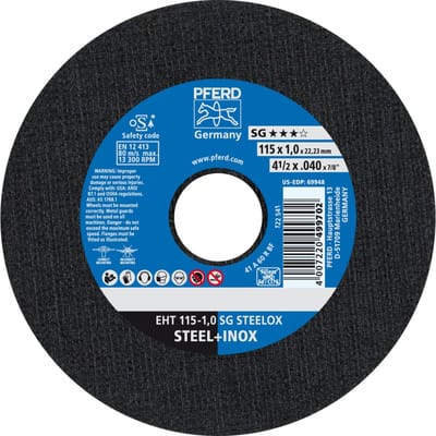 Trennscheibe Eht 115-1,0 Sg Steelox - Pferd