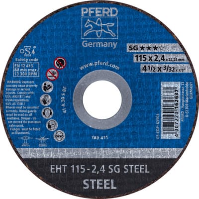 Trennscheibe gerade A30SSG 115x2,4mm Pferd