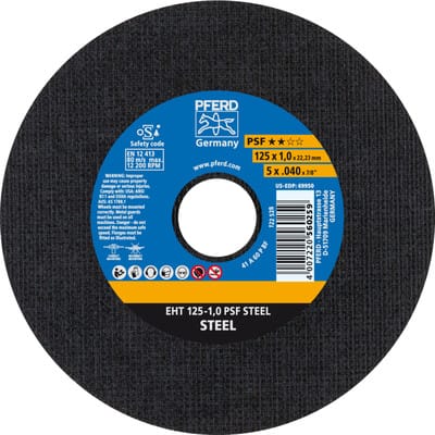 Trennscheibe Eht 125-1,0 Psf Steel - Pferd