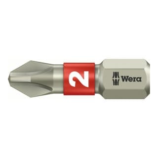 Bit rostfrei 1/4 din 3126 C6,3 PH1x25mm Wera