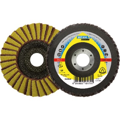 Schleifmopteller SMT 850 plus Special, gewölbt Klingspor 125 mm Korn 80 Medium