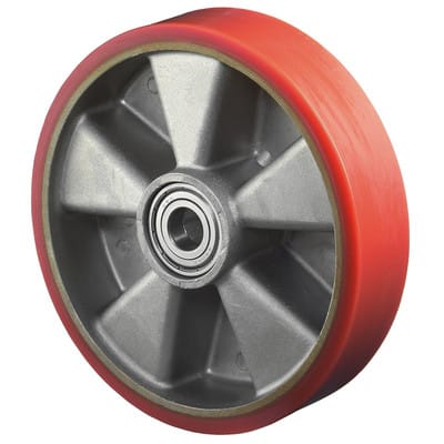 Ersatzrad Rad-Ø 200 mm Tragfähigkeit 800 kg Guß-Polyurethan Achs-Ø 20 mm Nabenlänge 60 mm