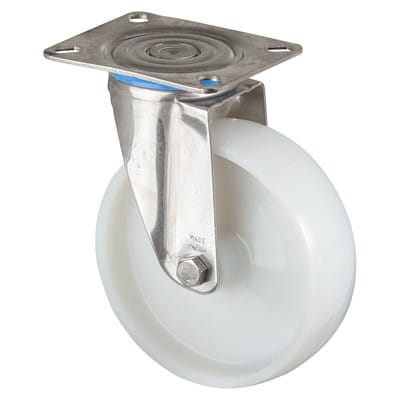 Lenkrolle EdelStahl Rad-d 125mm 150KG Tragfür - Bs Rollen