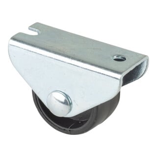 Kastenrolle Rad-Ø 25 mm Tragfähigkeit 35 kg Material Rolle Kunststoff mit Anschraubplatte