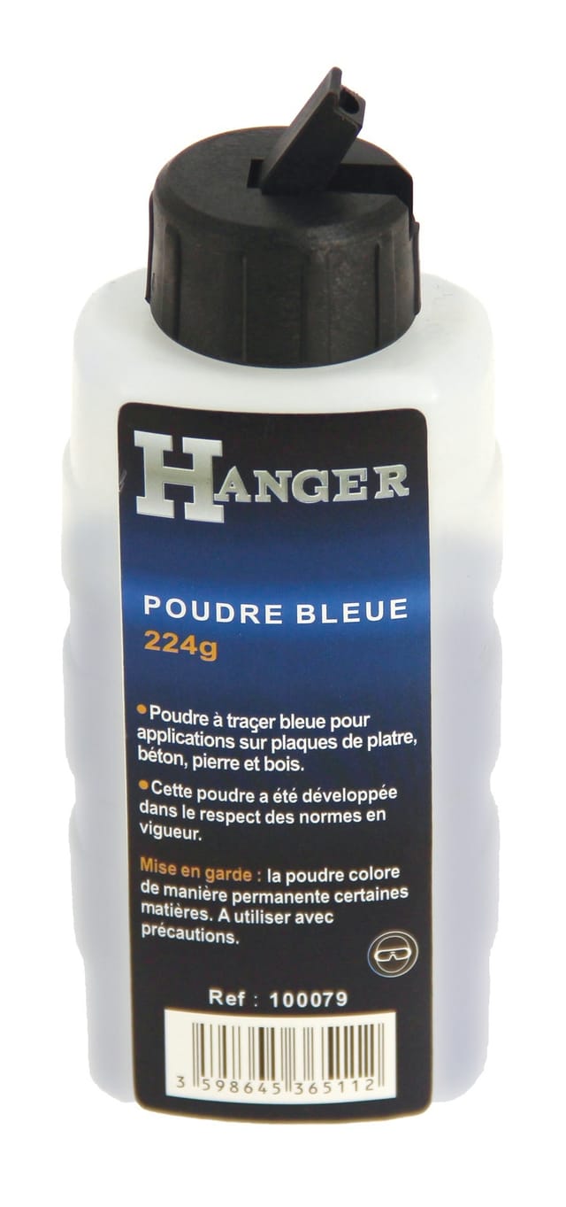 HANGER Blaues Markierungspulver 224 g hohe Sichtbarkeit