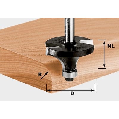 Abrundfräser hw S8 D22,7/R5 kl – 491012 - Festool