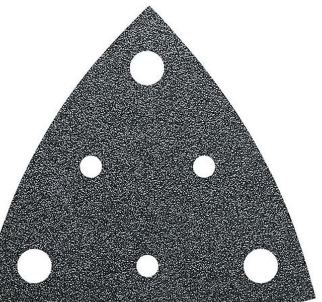 Schleifblätter Korn 40, 35 Stück (80 mm, gelocht, Korund-Schleifkärner) - Fein
