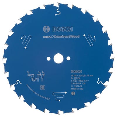 Kreissägeblatt Expert for Construct Wood 184 x 16 x 2,0 mm 24 - Bosch