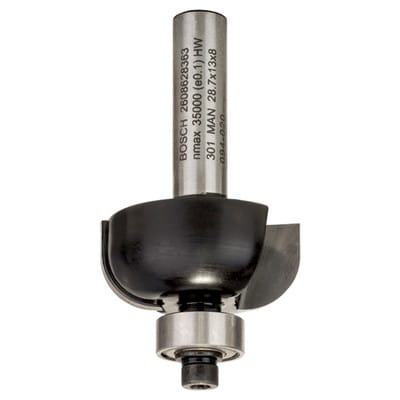 Hohlkehlfräser, 8 mm, R1 8 mm, d 28,7 mm, l 13 mm, g 54 mm - Bosch