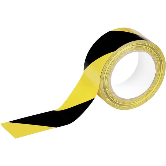 1044130 Markierungsband duraline® basic 50/016 Schwarz/Gelb 33 m (l x b) 33 m x 50 m - Durable