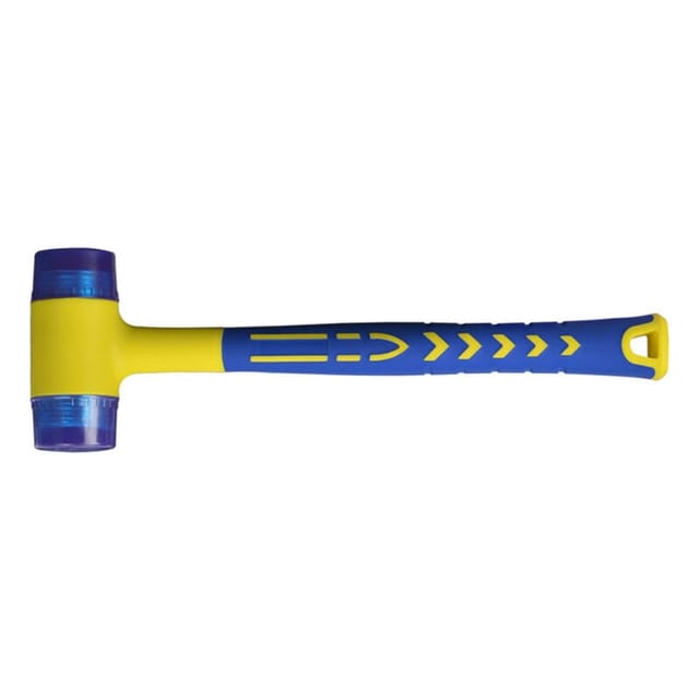 Tigrezy Gummihammer, Gummihammer mit rutschfestem Fiberglasgriff, mit weicher Doppelseite