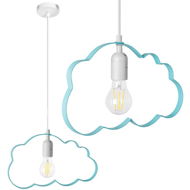Hängelampe cloud light blue