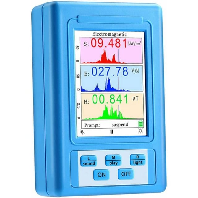 Famille - gabrielle EMF-Messgerät, elektromagnetisches Feld, Strahlungsdetektor, BR-9A, LCD-Display, Tester, Zähler, EMF-Messgeräte