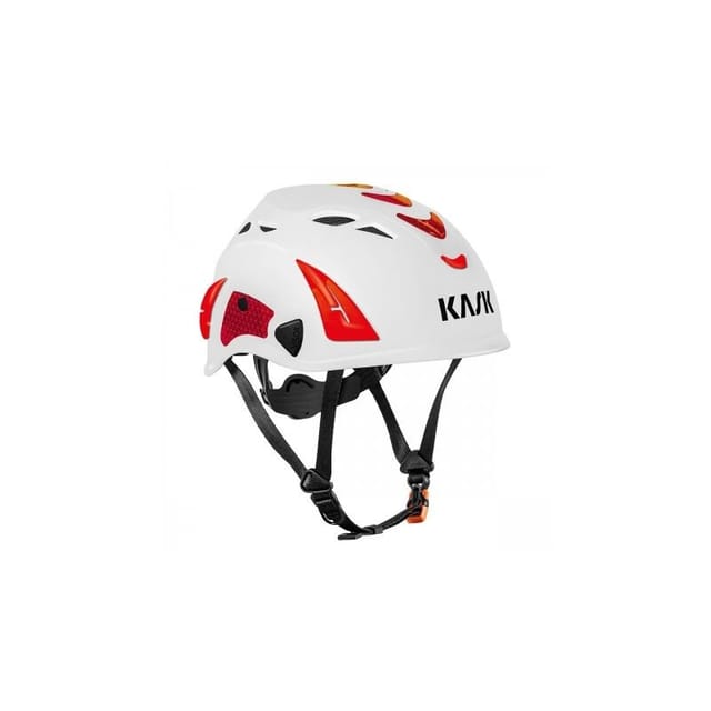 Kask - WHE00105-241 SuperPlasma aq hi viz EN397 Weiß Rot Helmschutz