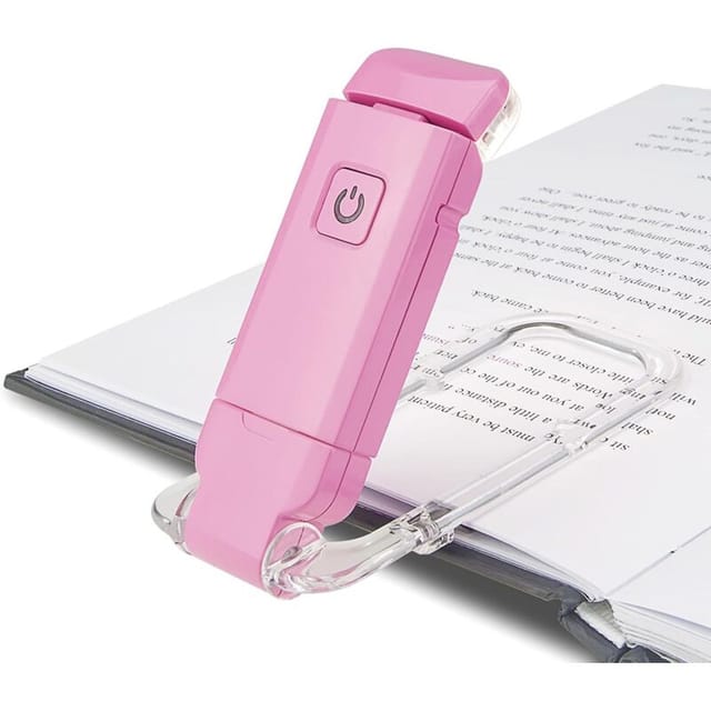 Leselicht für Buch, USB wiederaufladbare Leselampe, 3 Helligkeitseinstellungen zum Schutz der Augen, flexible Clip-on-Lampe zum Lesen im Bett,