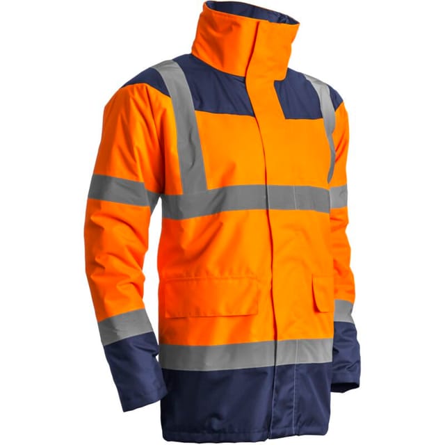Hochsichtbarer Winter-Arbeitsparka KETA – Neonorange XL – 52/54