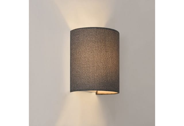 Wandleuchte Brüssel 2er Set Grau [lux.pro]