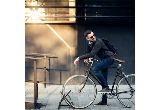 Relaxdays - Fahrradständer, Metall Bodenparker für 2 Räder, bis 60mm Reifenbreite, hbt: 57 x 60,5 x 55 cm, Indoor, schwarz