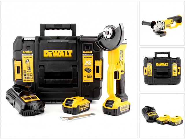 DCG412M2 Akku Winkelschleifer 18V 4.0Ah ø 125 mm 2 Akkus & Koffer - Dewalt