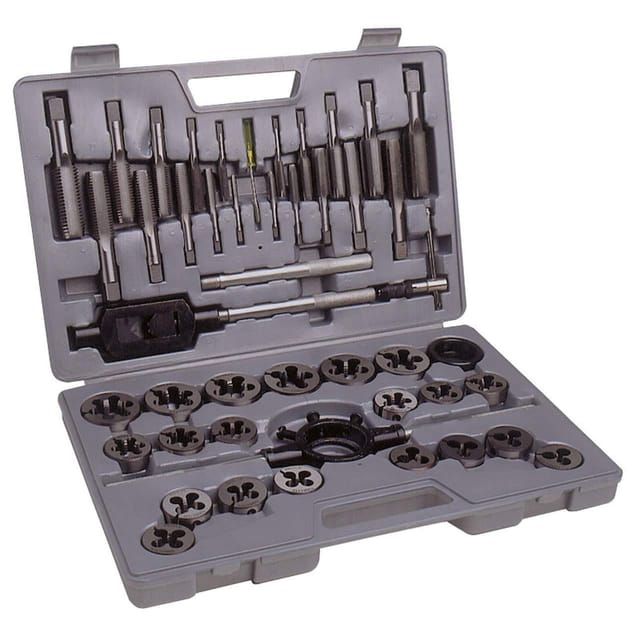 Fervi - gewindeschneid satz 45 teile gewindeschneider gewindebohrer M6-M24 M100