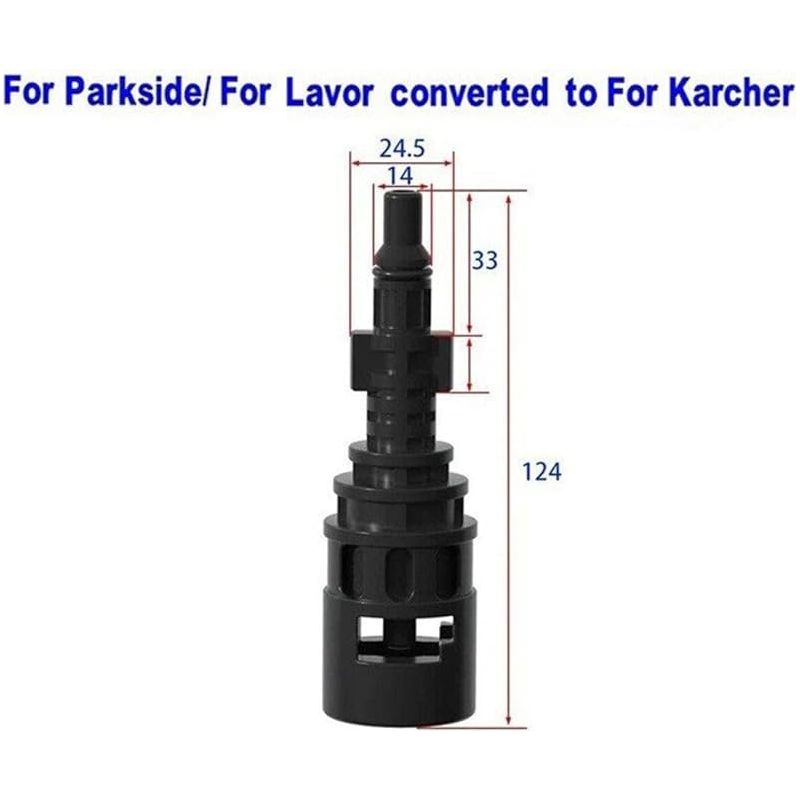 Adapter Für Lavor/parkside-hochdruckreiniger An Kärcher K-serie K2-k7, Umrüstadapter Für Flächenreiniger, Hochdruckdüse, Schaumlanze