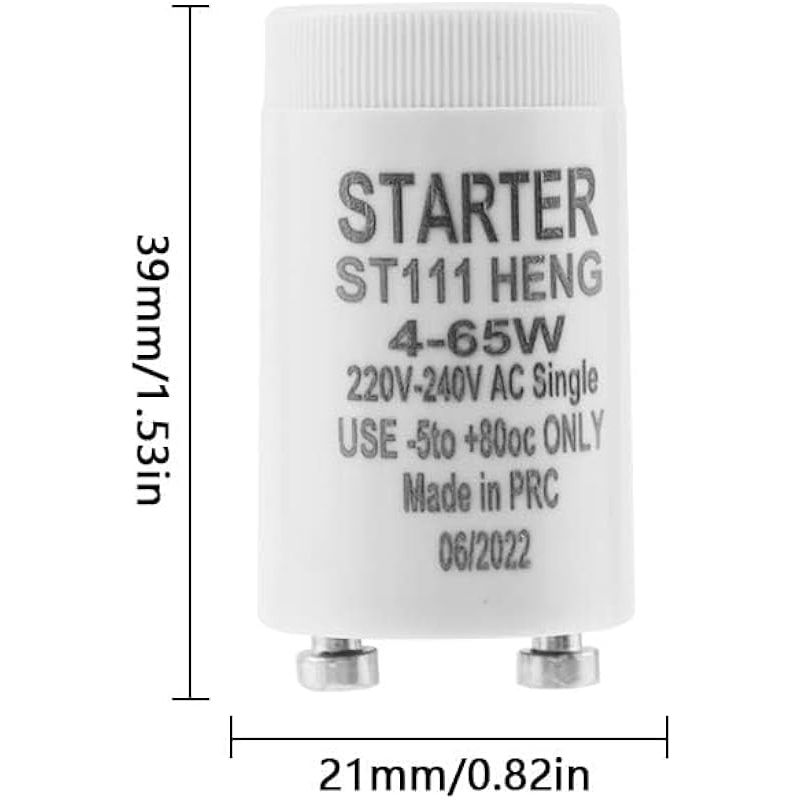 12 Stück Leuchtstoffröhren-starter St111 Leuchtstoffröhren-starter 4-65w Für Leuchtstoffröhrenlampen