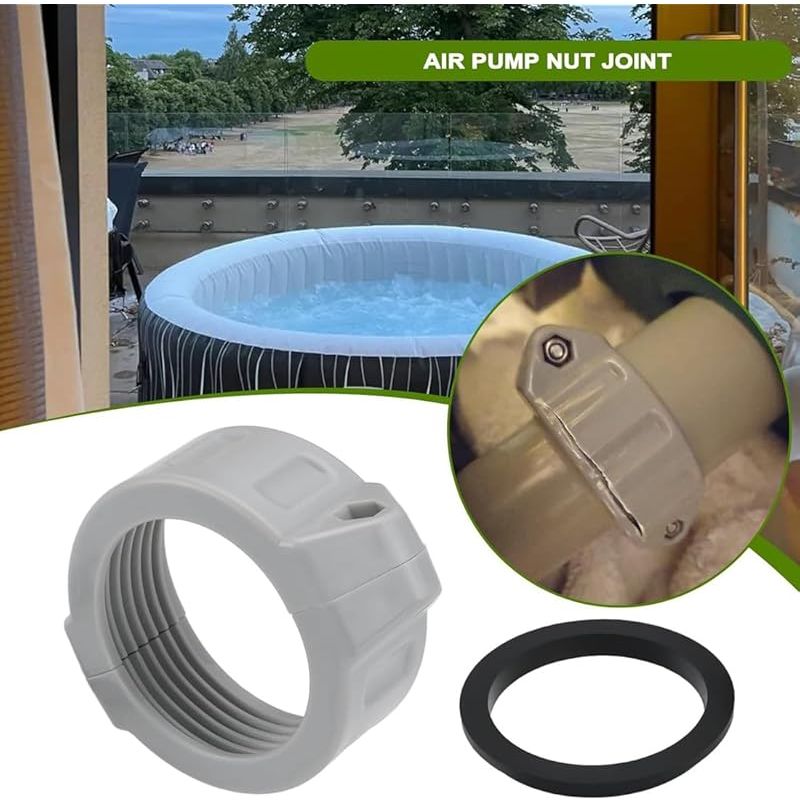 Aufblasbarer Whirlpool-pumpenadapter P06574 Mit Dichtung Für Bestway, Pumpenanschluss Kompatibel Mit Lay-z-spa, Coleman Saluspa Und Hydrojet Pro Modellen